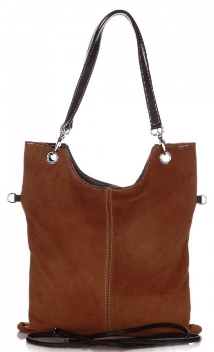 Bőr táska levéltáska Genuine Leather barna 517