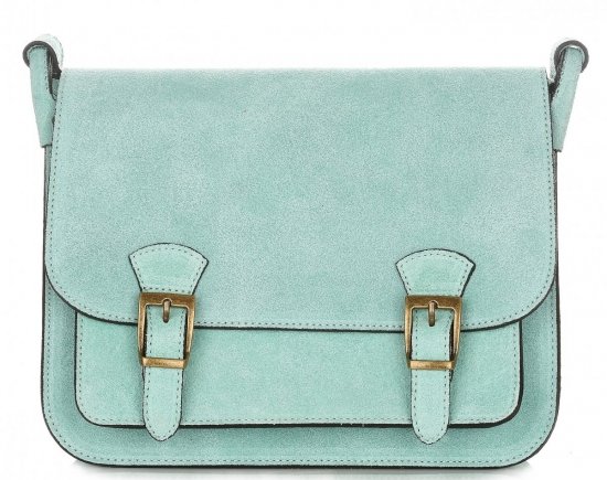 Bőr táska levéltáska Genuine Leather menta 1643