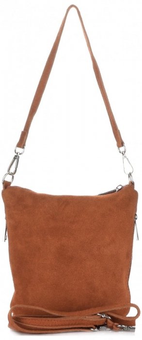 Bőr táska levéltáska Genuine Leather vörös 85A