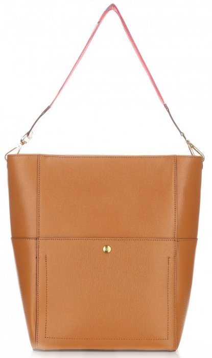 Bőr táska shopper bag Genuine Leather vörös K26