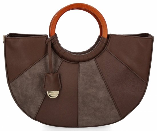 Divatos női táska kufár a Herisson 275C6017 csokoládé színben