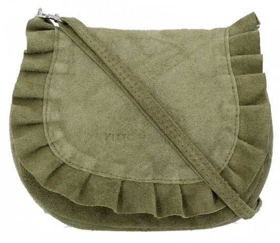 Bőr táska levéltáska Vittoria Gotti khaki V5998