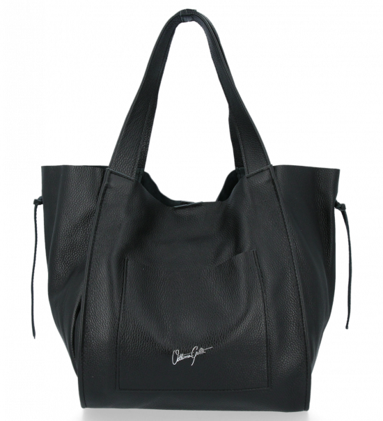 Bőr táska univerzális Vittoria Gotti fekete P29