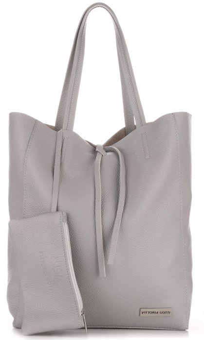 Bőr táska shopper bag Vittoria Gotti V775