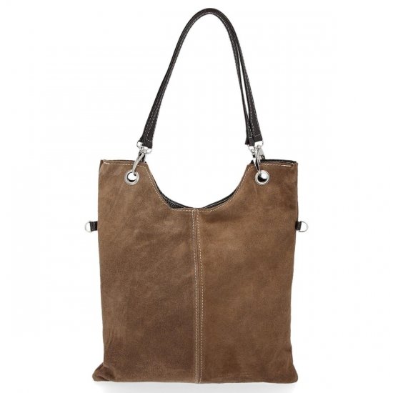 Bőr táska levéltáska Genuine Leather földszínű 517