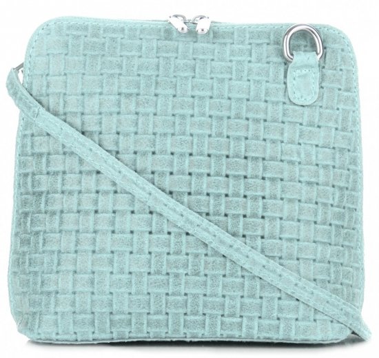 Bőr táska levéltáska Genuine Leather menta A7