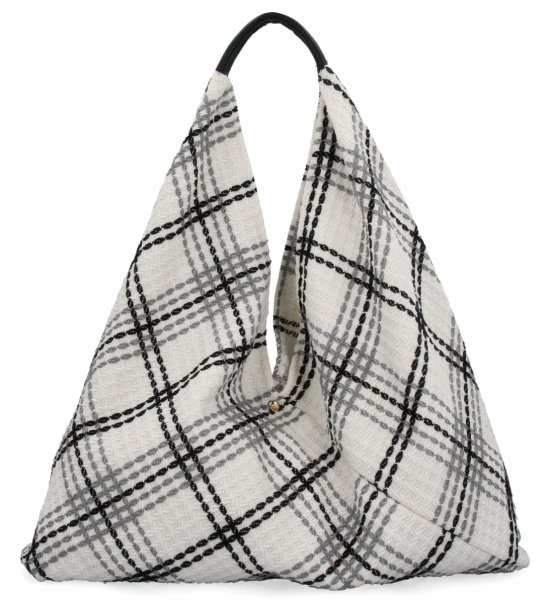 Włoska Torebka Shopper bag w Modne Wzory 835 Multikolor