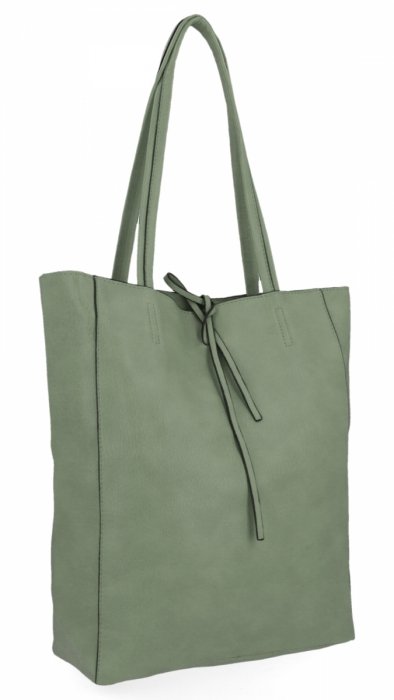 Uniwersalna Torebka Damska Shopper Bag XL Hernan HB0253 Jasno Zielona