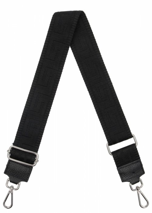 Modny Pasek Do Torebki Geometric PA005 Czarny