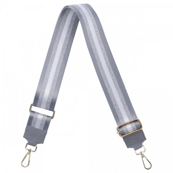 Modny Pasek Do Torebki Srebrny P028