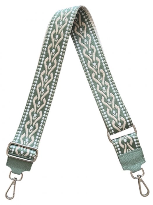 Modny Pasek Do Torebki H07 Jasno Zielony