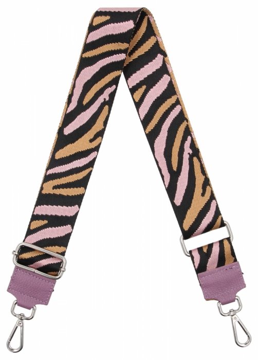 Modny Pasek Do Torebki Moro PA002 Jasno Fioletowy/Czarny