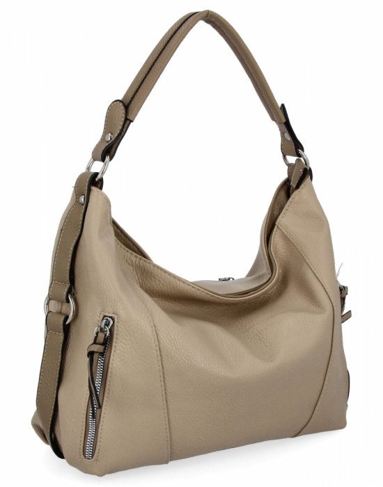 Miejska Torebka Damska firmy Hernan HB0187 Ciemno Beżowa/Ziemista