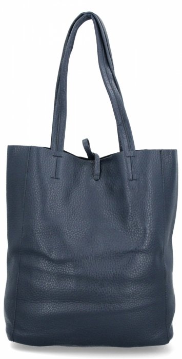 Torebka Damska Shopper Bag z Kosmetyczką firmy Herisson 15R355 Granatowa