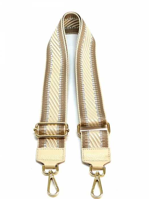 Modny Pasek Do Torebki H04 Beżowy