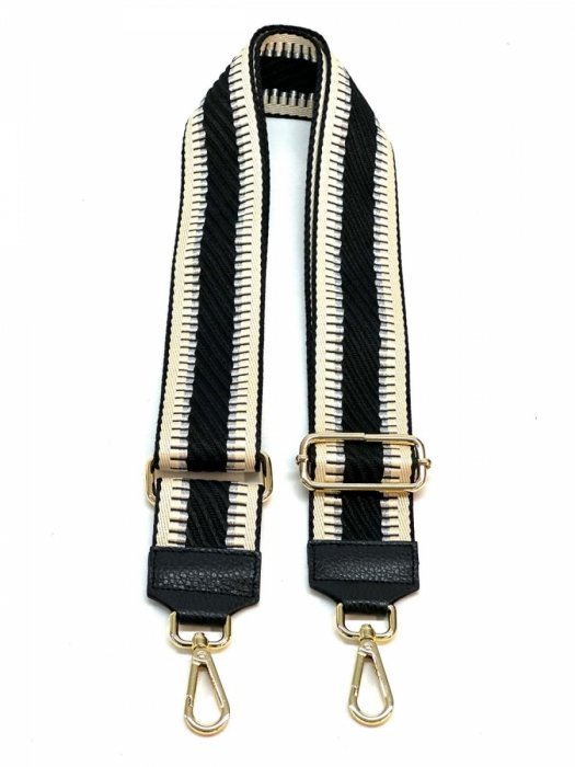Modny Pasek Do Torebki H04 Czarny
