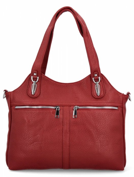 Torebka Damska Shopper Bag firmy Herisson 17B375 Ciemno Czerwona