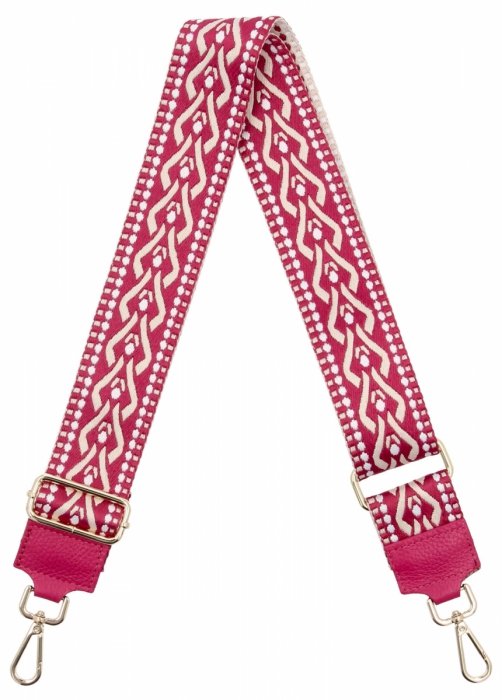 Modny Pasek Do Torebki H07 Fuksjowy