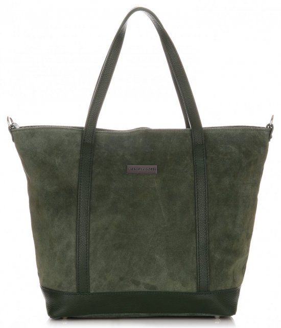 GEANȚĂ DIN PIELE shopper bag Vittoria Gotti verde V2939