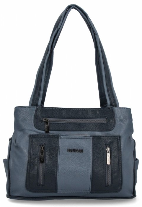 GENȚĂ DE DAMĂ shopper bag Hernan albastru 3892-1