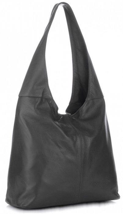 GEANȚĂ DIN PIELE shopper bag Vittoria Gotti gri V3L