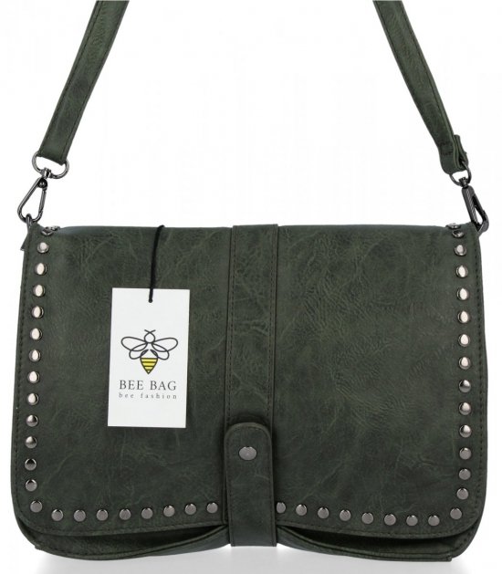 GEANȚĂ DE DAMĂ tip poștaș BEE BAG verde 2152M119