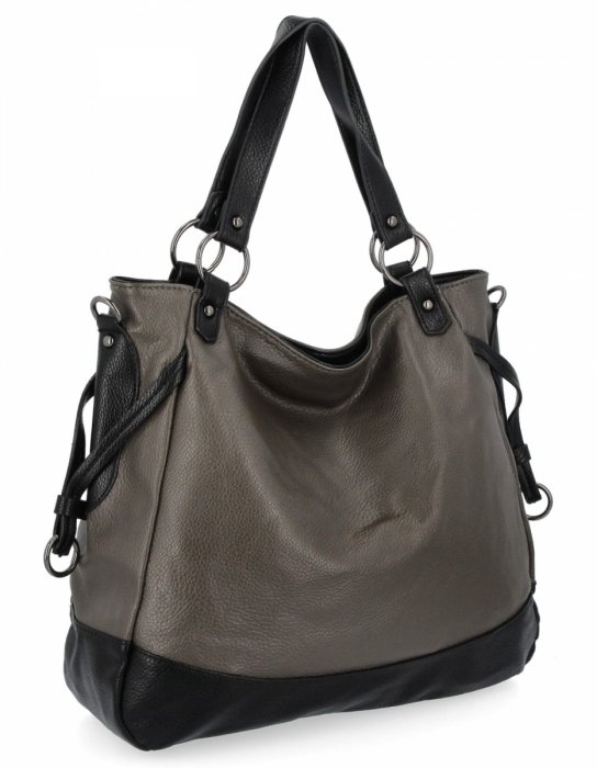 Geantă universală pentru femei XL de la Hernan HB982 Gri/Negru