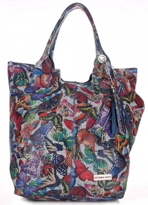 Kožené kabelka shopper bag Vittoria Gotti V788
