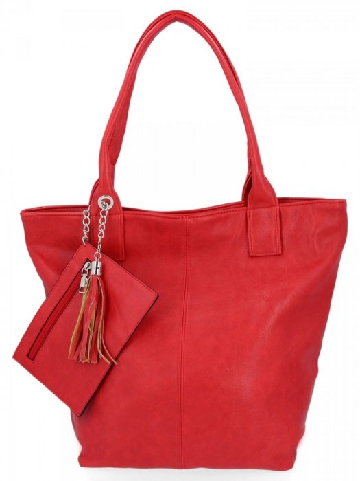 Dámska kabelka shopper bag Hernan červená HB0339