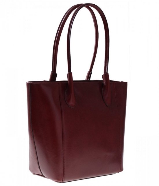 Kožené kabelka univerzálna Genuine Leather hnedá 9A