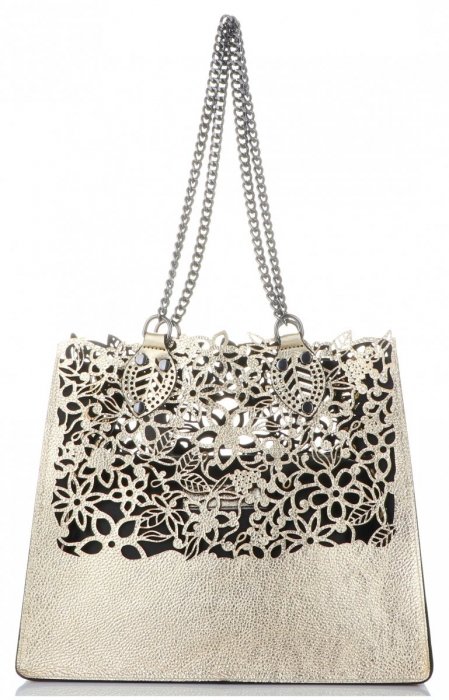 Kožené kabelka shopper bag Vittoria Gotti čierna V5798