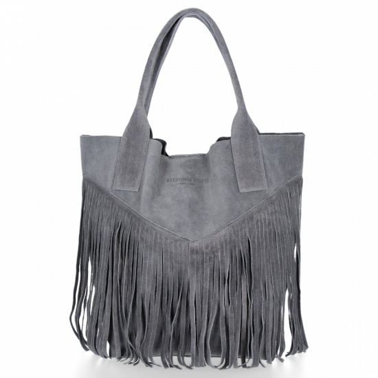 Dámska kabelka shopper bag Vittoria Gotti šedá VPOS9