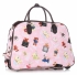 Cestovní taška na kolečkách s výsuvnou teleskopickou rukojetí Or&Mi Teddy Bear Multicolor - růžová