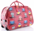 Cestovní taška v sově na kolečkách s výsuvnou rukojetí Or&Mi multicolor červená
