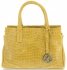 Kožené kabelka kufřík Vittoria Gotti žlutá V1597P