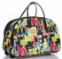 Cestovní taška na kolečkách s výsuvnou teleskopickou rukojetí Or&Mi Woman Multicolor - černá