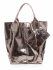 Kožené kabelky Shopper bag Lakované měděná