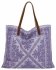 Italská Kabelka Shopper Bag v Módních Vzorech 5887 Světle Fialová