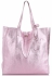 Kožená kabelka Shopper Bags kosmetickou kapsičkou Iron Růžová
