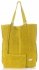 Kožené kabelka shopper bag Vittoria Gotti žlutá V22