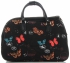 Velká cestovní taška kufřík Or&Mi vzor v motýlech Multicolor - černá