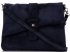 Kožené kabelka listonoška Vittoria Gotti tmavě modrá V2003
