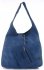 Kožené kabelka shopper bag Vittoria Gotti modrá V8802