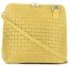Kožené kabelka listonoška Genuine Leather žlutá A7
