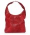 Kožené kabelka shopper bag Vera Pelle červená A1