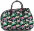 Velká cestovní taška kufřík Or&Mi Plameňáci Multicolor - černá