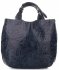 Bőr táska shopper bag Genuine Leather kék K216