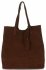 Bőr táska shopper bag Vittoria Gotti barna V205454