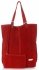 Bőr táska shopper bag Vittoria Gotti piros V22