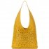 Bőr táska shopper bag Vittoria Gotti sárga V31